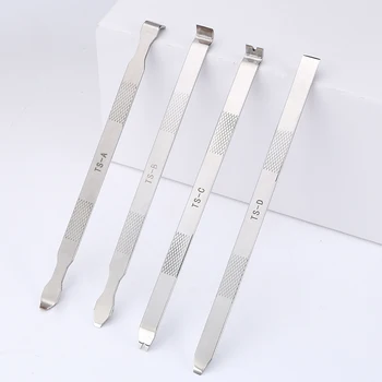 4 В 1 мултифункционален метален набор от плешки за iPhone подмяна на задното стъкло на задната част на корпуса Набор от инструменти за отваряне на монтировки