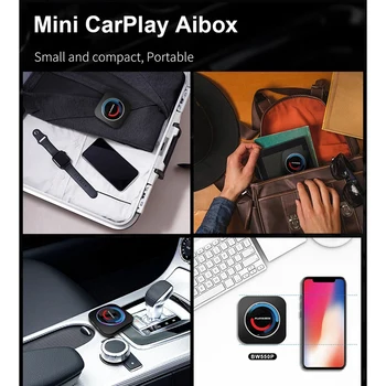 Авто Carplay Ai Box Android 10 Система за Iptv Netflix, Youtube Вграден Gps, Щепсела и да играе Lte 4G Dual Bluetooth За BMW