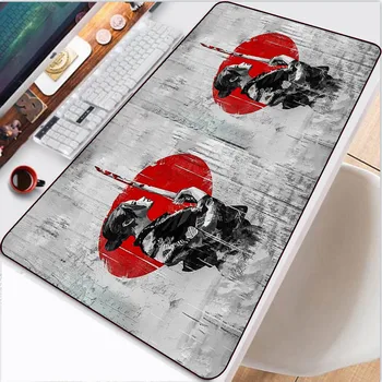 Геймърска подложка за мишка в стил японски самурайского изкуство Xxl, килим за геймъри, аксесоари за преносими компютри, компютърна клавиатура, килим, килимче за офис бюрото, подложка за мишка