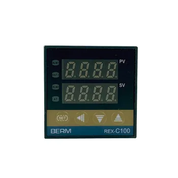 Термостат REX-C100 1300 градуса ac 100-240 v, 50 Hz/60 Hz Цифров Изход Електронни Програмируеми Сензори PID Регулатор на температурата